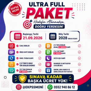 EKPSS ULTRA FULL PAKET (KİTAP HEDİYELİ) 2028
