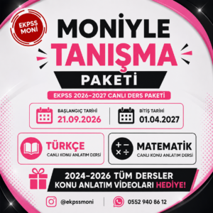 EKPSS MONİYLE TANIŞMA PAKETİ 2028