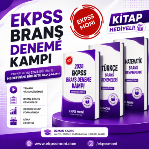 EKPSS BRANŞ DENEME KAMPI KİTAP HEDİYELİ 2028